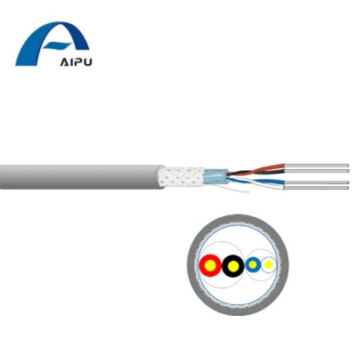 Aipu-Gerätenetzkabel für die Verbindung verschiedener Industriegeräte, integriert mit Stromversorgungspaar und Datenpaar, zusammen Kabel-IDC-Kabellieferant